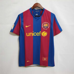 FC Barcelona 2007/2008 Home Kit – Short Sleeves