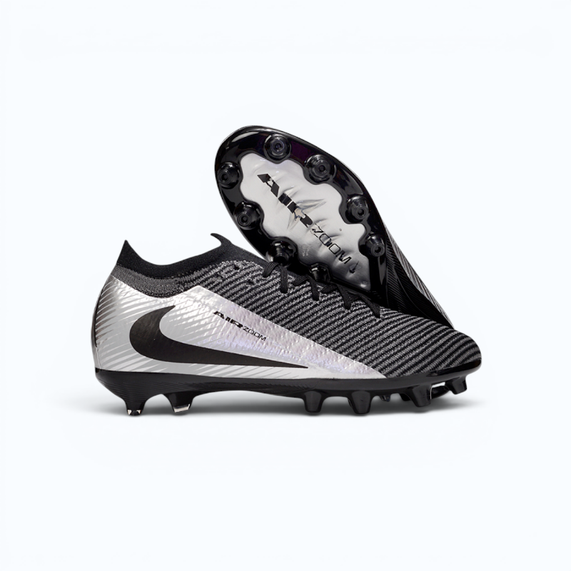 Nike Air Zoom Mercurial Vapor 15 Elite FG – Speed Football Boots (Black White)