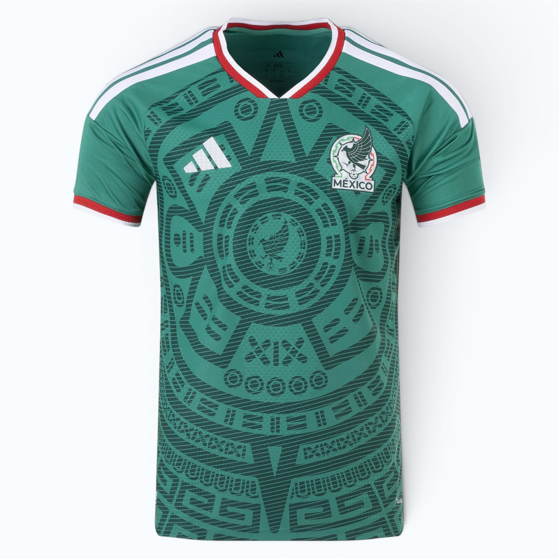 Mexico Home Jersey – Green Aztec Pattern (National Team Football Jersey)