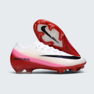 Nike Air Zoom Mercurial Vapor 15 Elite FG – Speed Football Boots (White Red Gradient)