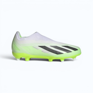 Adidas X Crazyfast+ FG – Speed Football Boots (White Green Laceless)